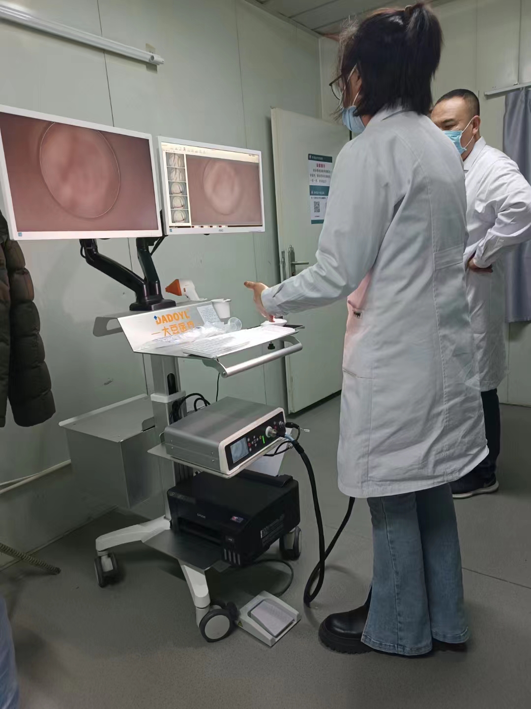 【大豆医疗】河北省保定市某医院肛肠检查系统DD-600型装机培训
